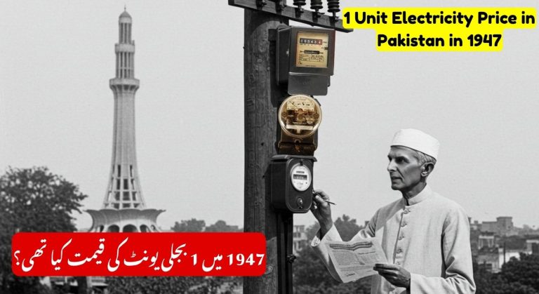 1 Unit Electricity Price in Pakistan in 1947 to 2025: A Historical Journey of Power Tariffs (October Update)