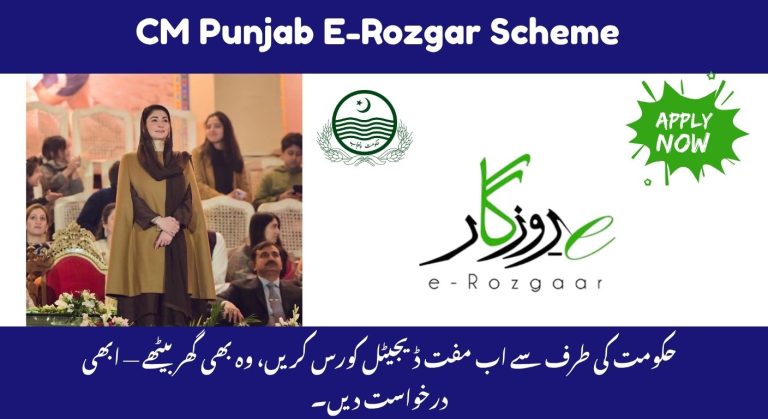CM Punjab E-Rozgar Scheme 2025 – Empowering Youth Through Digital Skills